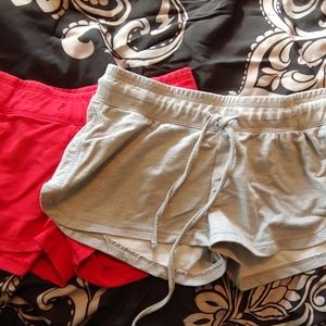 2 pairs of workout shorts